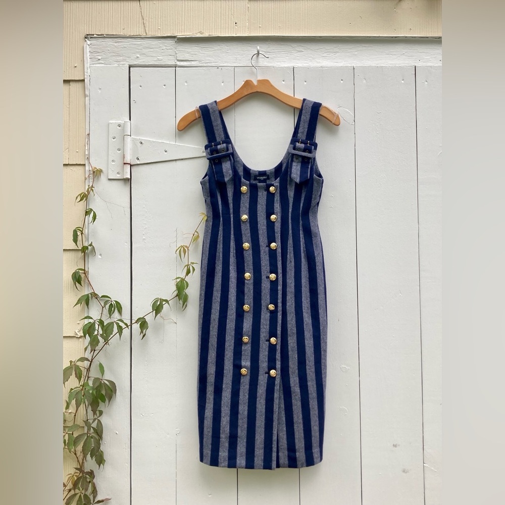 Vivayou Japan Striped Sheath Dress, size M